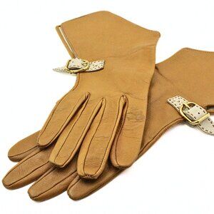 Authentic Hermes Stylish Lambskin Leather Gloves